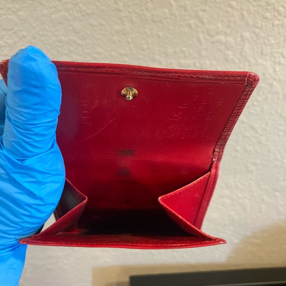 COPY - Louis Vuitton Epi Red Leather Elise Bifold Vintage Wallet datecode SP1915 - Picture 8 of 10
